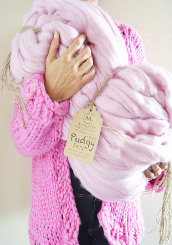 Pink Merino Wool Yarn,pink Chunky Yarn,blanket Yarn,hand Dyed Wool  Yarn,bulky Wool Yarn,chunky Merino Wool,super Bulky Yarn 